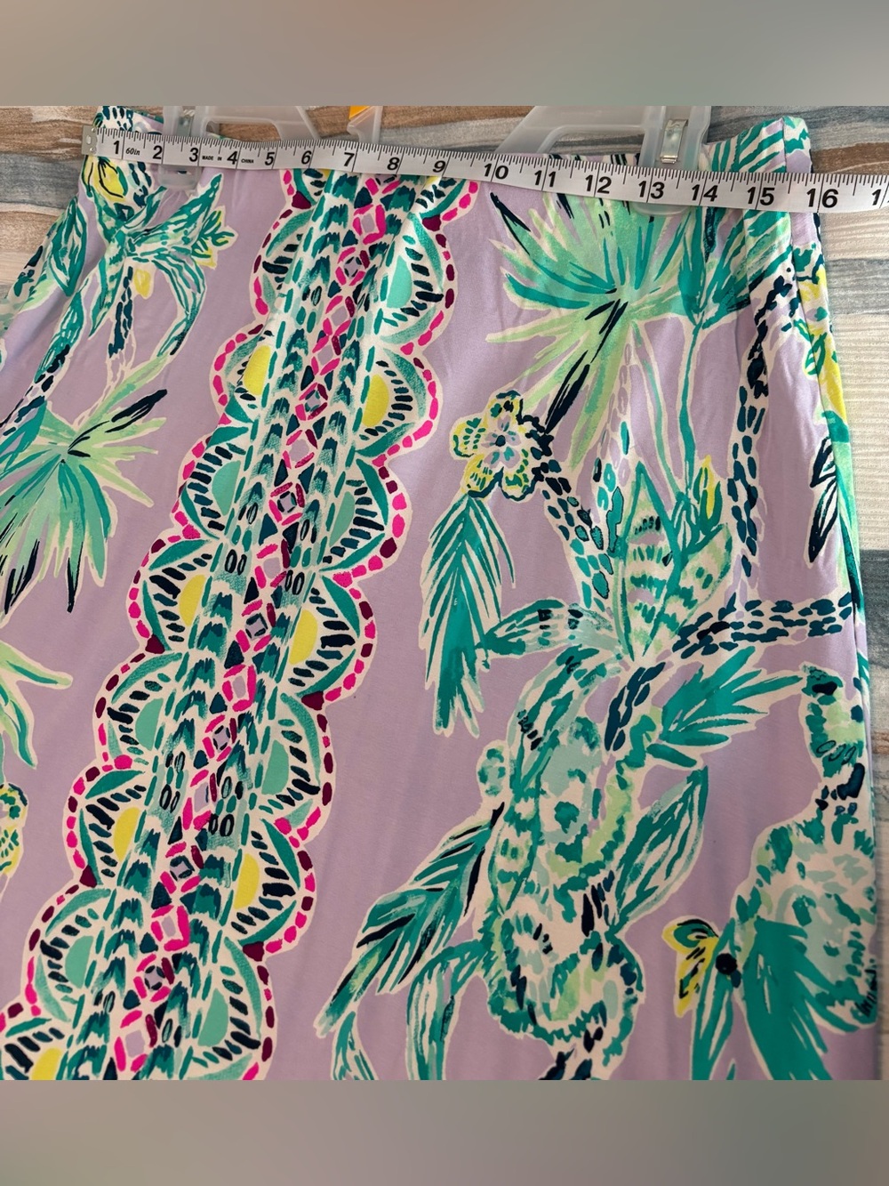 Lilly Pulitzer Suri Maxi Skirt / Strapless Dress Light Lilac Verbena Sz L - EUC! - Picture 5 of 6
